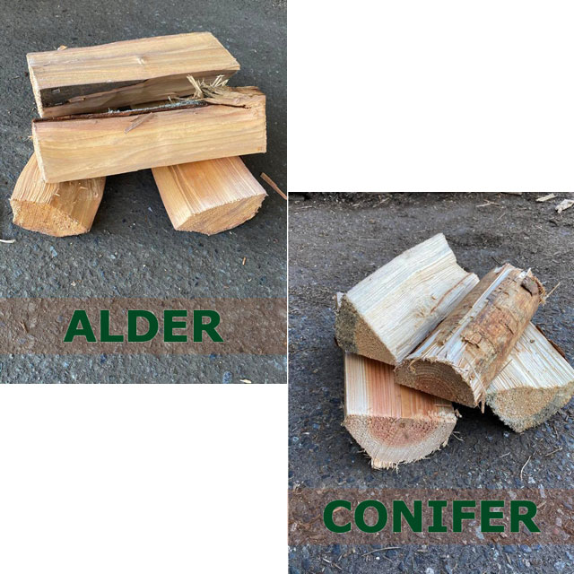 Alder + Conifer firewood